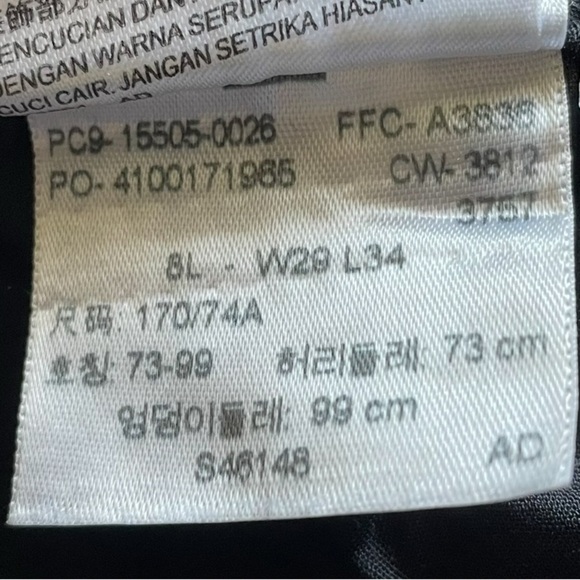 Levi’s 505 Straight Leg Jeans Women’s 8 W29 L34 Black Classic Fit Dark Denim EUC - Picture 3 of 15